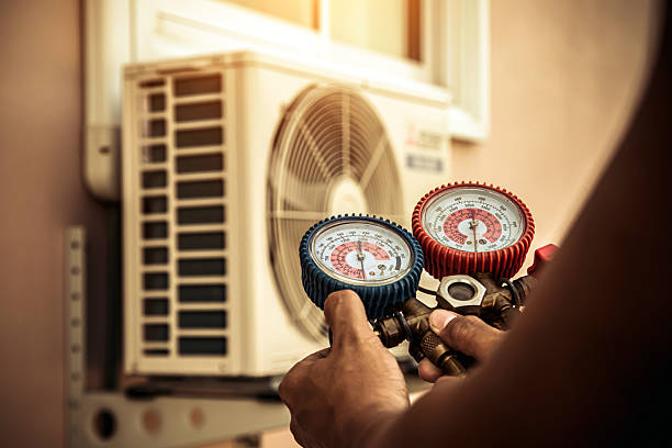 Professional Hvac technician working in Clearfield, PA